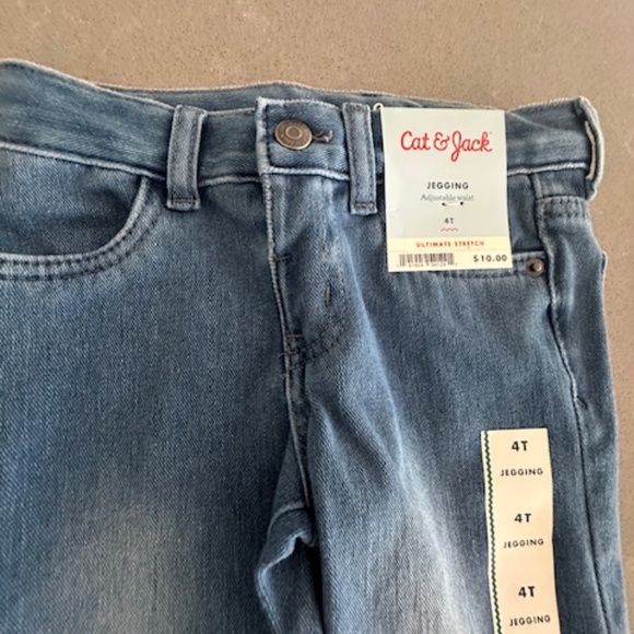 NWT-Bundle of 4T/4Y Toddler Denim Jeggings (Old Navy and Cat & Jack) 4 Years - Picture 3 of 6